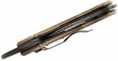 Fox Knives FX-802 TiPVD TRIBAL K vreckový nôž - karambit 7,7cm, čierna, bronz, titán, zdobenie