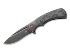 Fox Knives FX-F2017 R 40° ANNIVERSARY KNIFE vreckový nôž 8,5 cm, celočierna, uhlíkové vlákno