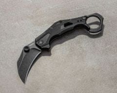 Kershaw K-2064 OUTLIER vreckový nôž - karambit s asistenciou 6,6 cm, Blackwash, čierna, GFN