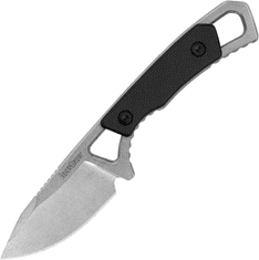Kershaw K-2085 BRACE nôž na krk 5,1 cm, Stonewash, čierna GFN, plastové puzdro