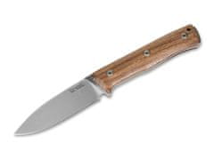 LionSteel 02LS041 B35 Santos outdoorový nôž 9 cm, drevo Santos, kožené puzdro