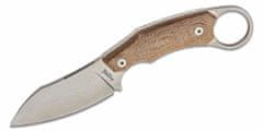 LionSteel H1 CVN Fixed Blade M390 stone washed, Solid Green CANVAS handle, leather sheath, Skinner