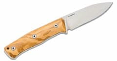 LionSteel B35 UT outdoorový nôž 9 cm, olivové drevo, kožené puzdro