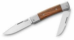 LionSteel BM13 ST TWO M390 blades Clip+Wharncliffe, Santos wood Handle, Titanium Bolster & liners