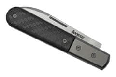 LionSteel CK0111 CF Barlow vreckový nôž 7,5 cm, Spear Point, titán, uhlíkové vlákno