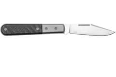 LionSteel CK0112 CF Barlow vreckový nôž 7,5 cm, Clip Point, titán, uhlíkové vlákno