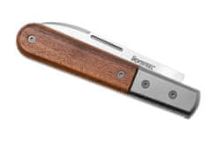 LionSteel CK0111 ST Barlow vreckový nôž 7,5 cm, Spear Point, titán, drevo Santos