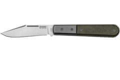 LionSteel CK0112 CVG Clip M390 blade, green Canvas Handle, Ti Bolster & liners