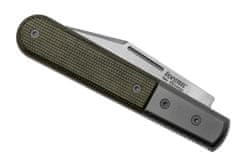 LionSteel CK0112 CVG Clip M390 blade, green Canvas Handle, Ti Bolster & liners