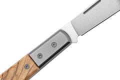 LionSteel CK0112 UL Clip M390 blade, Olive wood Handle, Ti Bolster & liners