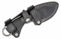 LionSteel H1 GBK Fixed Blade M390 stone washed, Solid G10 handle, leather sheath, Skinner