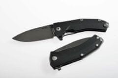 LionSteel KUR BBK Liner Lock Sleipner Blade DLC+SW blade, BLACK G10 handle, IKBS