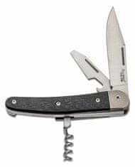 LionSteel JK3 CF M390 blade, screwdriver blade, corkscrew, Carbon Fiber Handle, Ti Bolster & liners