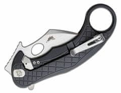 LionSteel LE1 A BS Folding knife STONE WASHED MagnaCut blade, BLACK aluminum handle