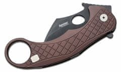 LionSteel LE1 A EB Folding knife Chemical Black MagnaCut blade, EARTH BROWN aluminum handle