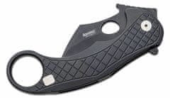LionSteel LE1 A BB Folding knife Chemical Black MagnaCut blade, BLACK aluminum handle