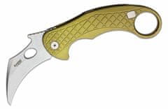 LionSteel LE1 A GS Folding knife STONE WASHED MagnaCut blade, GREEN aluminum handle