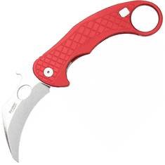 LionSteel LE1 A RS Folding knife STONE WASHED MagnaCut blade, RED aluminum handle