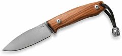 LionSteel M1 ST Fixed knife m390 blade Santos wood handle, leather sheath, Ti Pearl