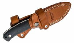 LionSteel M2M GBK Fixed Blade M390 satin blade, G10 handle, leather sheath