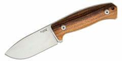 LionSteel M2M ST Fixed Blade M390 satin blade, Santos wood handle, leather sheath