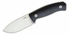 LionSteel M2M GBK Fixed Blade M390 satin blade, G10 handle, leather sheath