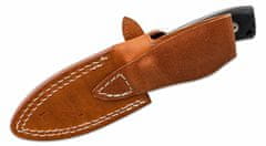 LionSteel M4 G10 Fixed Blade M390 satin G10 handle, leather sheath