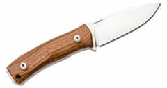 LionSteel M4 ST Fixed Blade M390 satin Santos wood handle, leather sheath