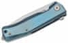 MT01 BL Folding knife M390 blade, BLUE Titanium handle