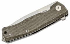 LionSteel MT01 CVG Folding knife M390 blade, GREEN Canvas handle