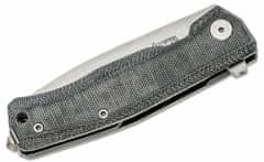 LionSteel MT01 CVB Folding knife M390 blade, BLACK Canvas handle