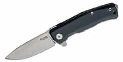 LionSteel MT01A BS Folding knife STONE WASHED M390 blade, BLACK aluminum handle