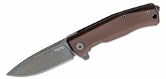 LionSteel MT01A EB Folding knife OLD BLACK M390 blade, EARTH BROWN aluminum handle