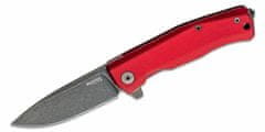 LionSteel MT01A RB Folding knife OLD BLACK M390 blade, RED aluminum handle