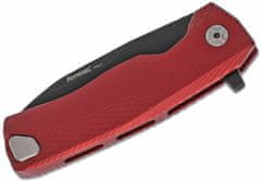 LionSteel ROK A RB ROK RED Aluminum knife, RotoBlock, Chemical Black blade M390