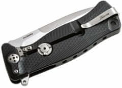LionSteel SR11A BS SR FLIPPER BLACK Aluminum knife, RotoBlock, satin finish blade Sleipner