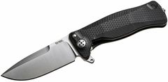 LionSteel SR11A BS SR FLIPPER BLACK Aluminum knife, RotoBlock, satin finish blade Sleipner