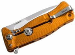 LionSteel SR11A OS SR FLIPPER ORANGE Aluminum knife, RotoBlock, satin finish blade Sleipner