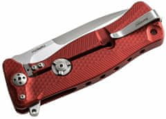 LionSteel SR11A RS SR FLIPPER RED Aluminum knife, RotoBlock, satin finish blade Sleipner