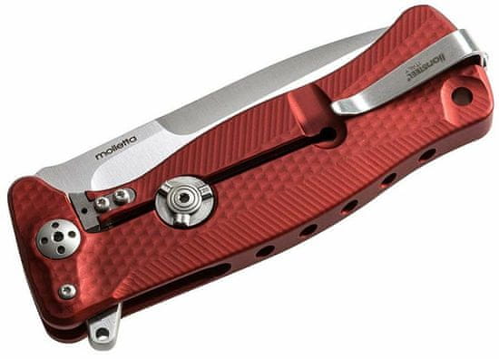 LionSteel SR11A RS SR FLIPPER RED Aluminum knife, RotoBlock, satin finish blade Sleipner