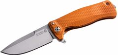 LionSteel SR22A OS SR FLIPPER ORANGE Aluminum knife, RotoBlock, satin finish blade Sleipner