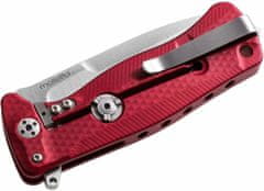 LionSteel SR22A RS SR FLIPPER RED Aluminum knife, RotoBlock, satin finish blade Sleipner