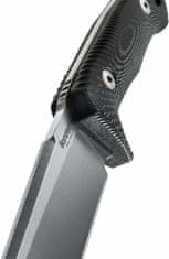 LionSteel T5 MI SOLID fixed blade Micarta handle with leather sheath Niolox SATIN