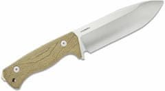 LionSteel T6 3V CVG Fixed blade, CPM 3V SATIN blade, GREEN CANVAS handle with Kydex sheath
