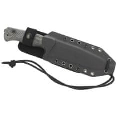 LionSteel T6B 3V CVB Fixed blade, CPM 3V OLD BLACK blade, BLACK CANVAS handle with Kydex sheath