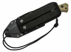 LionSteel T6B 3V CVG Fixed blade, CPM 3V OLD BLACK blade, GREEN CANVAS handle with Kydex sheath
