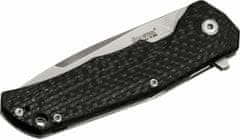LionSteel TRE FC Folding knife M390 blade, Carbon Fiber handle, IKBS wood KIT box