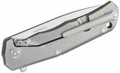 LionSteel TRE GOR Folding knife M390 blade, ORANGE G10 handle, IKBS, FLIPPER