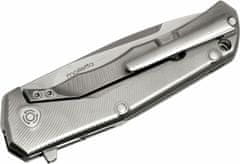 LionSteel TRE GY Folding knife, M390 blade, Titanium handle GREY Acc. IKBS wood KIT box