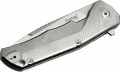 LionSteel TRE GY Folding knife, M390 blade, Titanium handle GREY Acc. IKBS wood KIT box